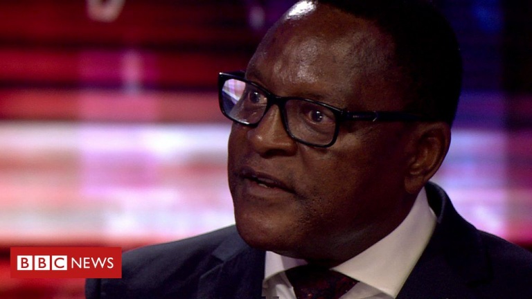 Mr Lazarus Chakwera spoke to BBC Hardtalk's Sarah Montague